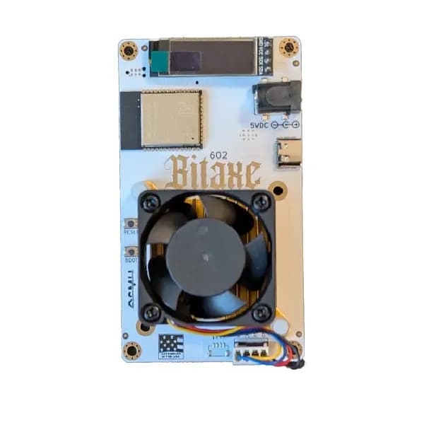 Bitaxe 602 Gamma White Edition  (with Mirror Sink)